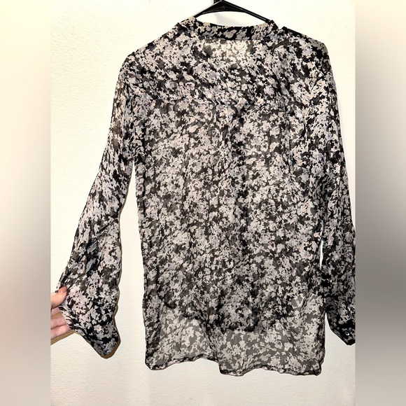 Watson X Watson floral silk button front blouse 6 office silk - Picture 6 of 9